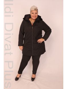 A Incze Fekete Prémes Kapucnis Kabát