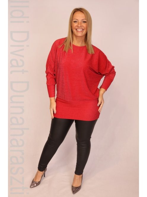 Classis Piros Passzés Aljú Lurex Szállas Tunika