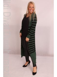 Caremo Zöld-Fekete Kötött Kardigán