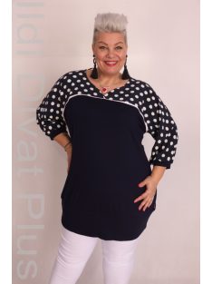 Caremo Pöttyi Kék-Pöttyös Betétes Tunika