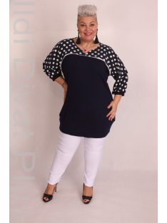 Caremo Pöttyi Kék-Pöttyös Betétes Tunika