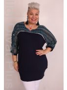 Caremo Pöttyi Kék-Mintás Tunika-1