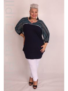 Caremo Pöttyi Kék-Mintás Tunika