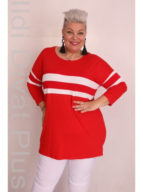 Caremo Inge Piros-Fehér Tunika-L