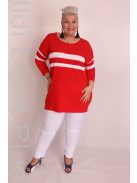 Caremo Inge Piros-Fehér Tunika-L