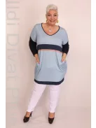 Caremo Móni Kék-Betétes Tunika-6XL