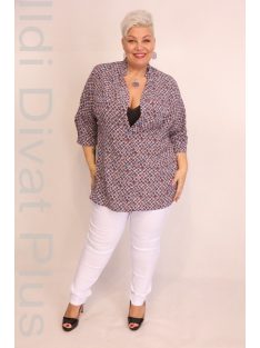 Caremo Rouge Kék-Mintás Ing