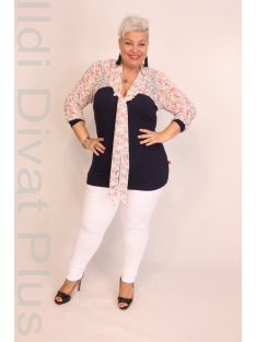 Caremo Kámea Kék-Virágos Kötős Ing