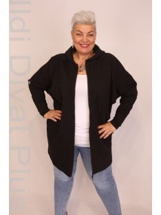 Caremo Meredit Fekete Zippes Kardigán