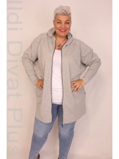 Caremo Meredit Szürke Zippes Kardigán