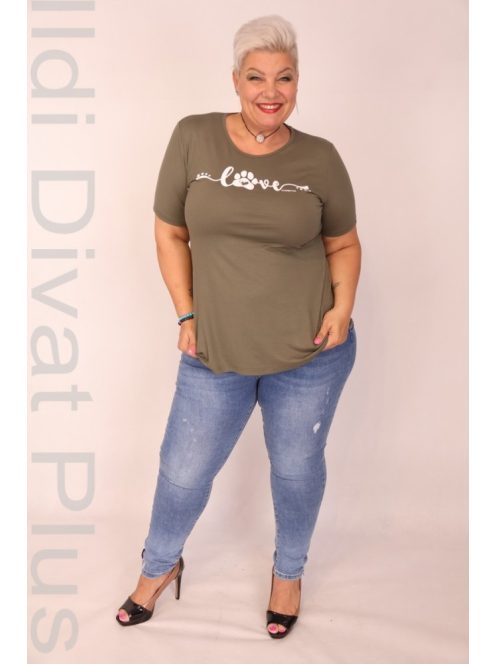 Caremo Keki Sharlotte Kerek Nyakú Tappancsos Felső