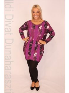 Caremo Lili Lila-Virágos Tunika