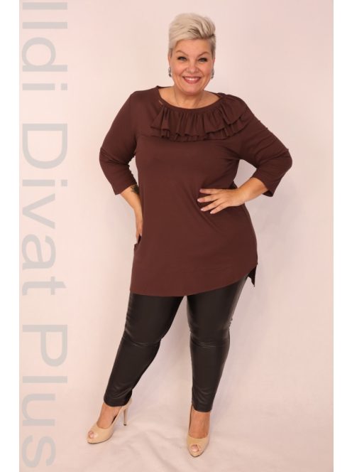 Caremo Barna Szimona Fodros Tunika