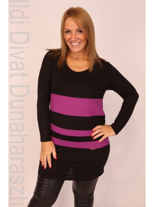 Caremo Fekete-Lila Rozáli Tunika