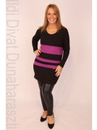 Caremo Fekete-Lila Rozáli Tunika