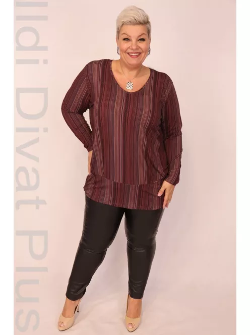 Caremo Lila-Csíkos Levendula Tunika