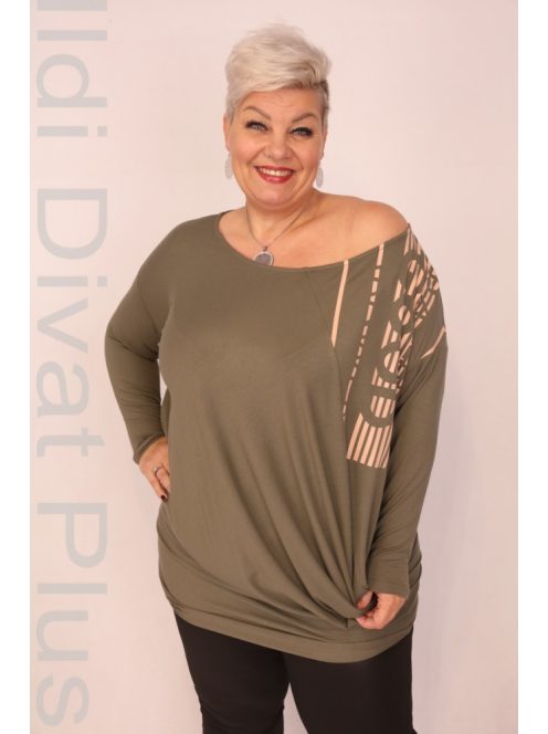 Caremo Tóga Keki Nyomásos Tunika-2