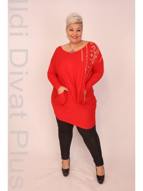 Caremo Tóga Piros Nyomásos Tunika