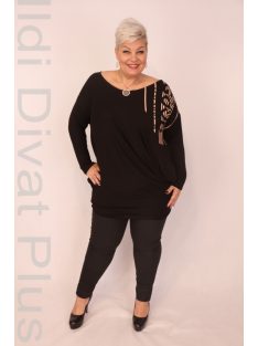 Caremo Tóga Fekete Nyomásos Tunika