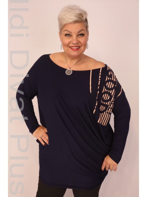 Caremo Tóga Kék Nyomásos Tunika