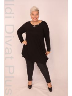 Caremo Fekete Lucia Féloldalas Tunika