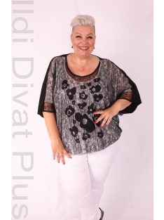 CN-G Fekete-Fehér Csipkés Felső