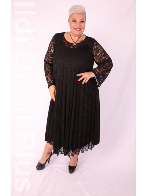 CN-G Fekete Csipkés Vera Ruha