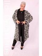 CN-G Ekrü-Fekete Zizi Kardigán