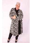 CN-G Ekrü-Fekete Zizi Kardigán