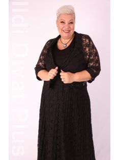 CN-G Fekete Csipkés Szoknyás Szett
