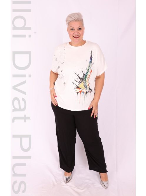 Darkwin Fehér-Színes Köves Felső