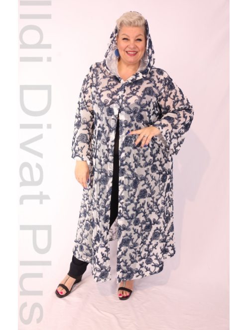 Darkwin Fehér-Kék Hálós Fimo Kardigán