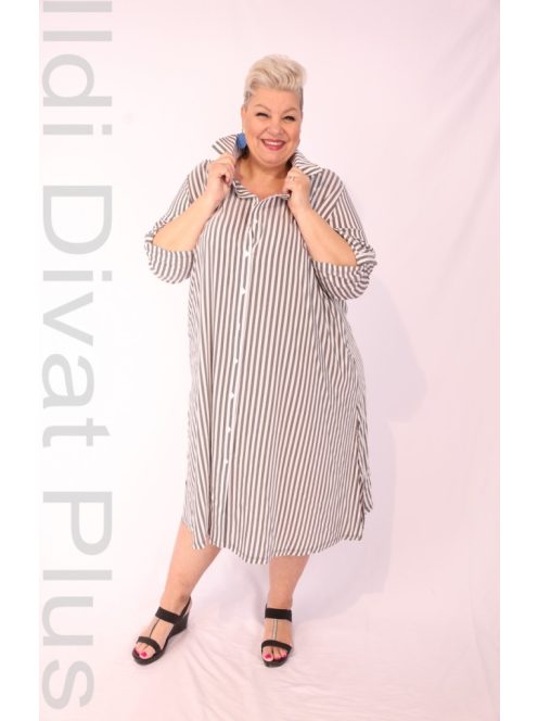 Darkwin Szürke-Csíkos Fina Ingruha