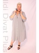 Darkwin Vékony Szürke-Csíkos Fina Ingruha