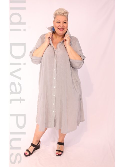 Darkwin Vékony Szürke-Csíkos Fina Ingruha