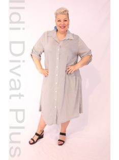 Darkwin Vékony Szürke-Csíkos Fina Ingruha