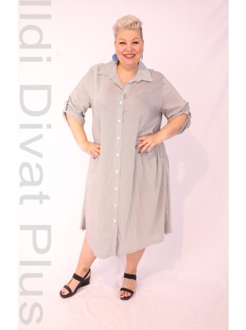 Darkwin Vékony Szürke-Csíkos Fina Ingruha