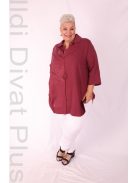 Darkwin Bordó Csipkés Deli Ingtunika