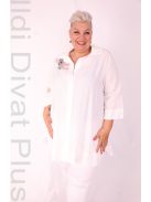 Darkwin Fehér Csipkés Deli Ingtunika