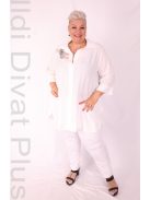 Darkwin Fehér Csipkés Deli Ingtunika