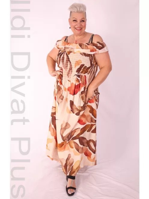 Darkwin Beige-Barna Mintás Jelina Ruha