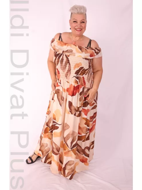 Darkwin Beige-Barna Mintás Jelina Ruha