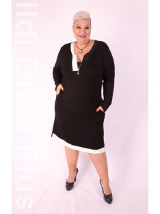 Darkwin Fekete-Fehér Köves Bella Ruha