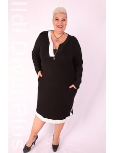 Darkwin Fekete-Fehér Köves Bella Ruha