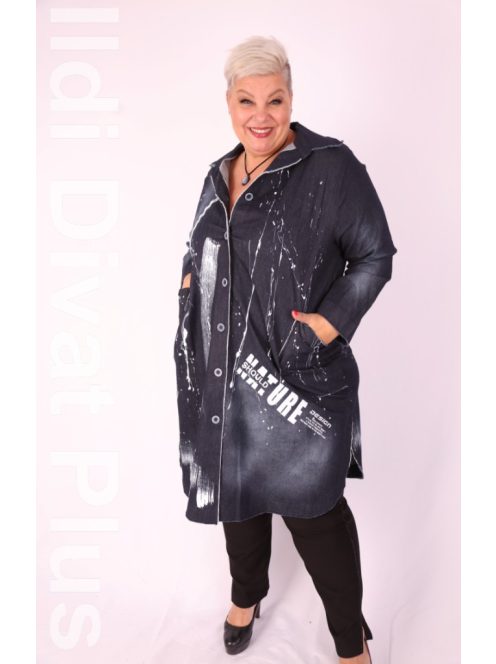 Darkwin Indigókék Benna Farmer Kardigán