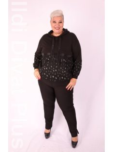 Darkwin Fekete-Fehér Köves Heni Tunika