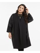 Dakwin Fekete-Fehér Csíkos Kardigán