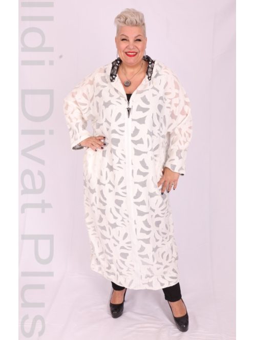 Darkwin Luminax Fehér Csipke Kardigán