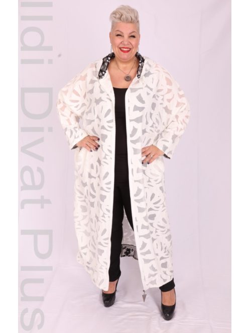 Darkwin Luminax Fehér Csipke Kardigán