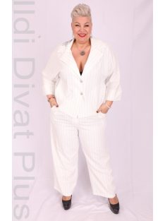 Darkwin Fehér-Csíkos Blézer+ Nadrág